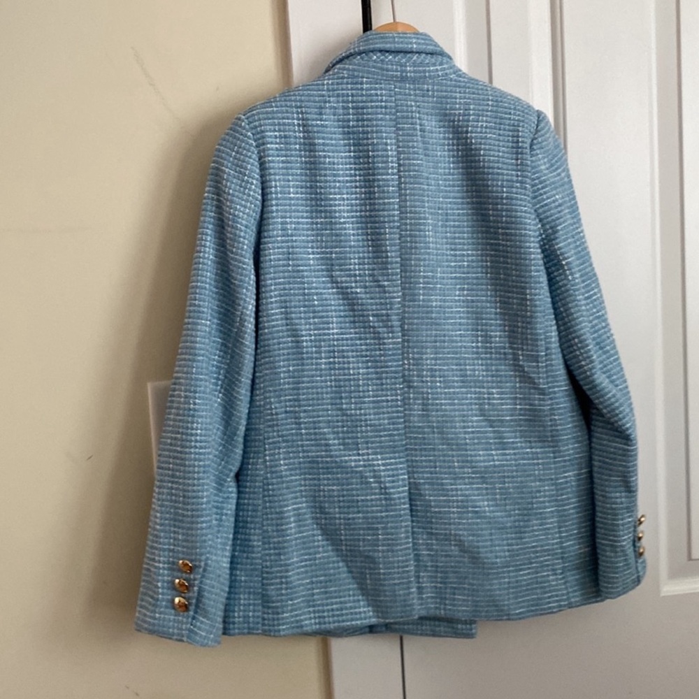 Blue tweed Blazer women, Forever 21. Great conditions, worn 2-3 times. - Picture 3 of 7
